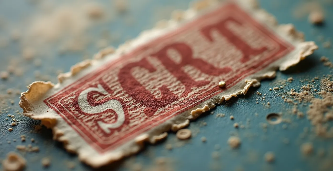 Examen technique d'une surcharge de poche atlantique sous loupe binoculaire