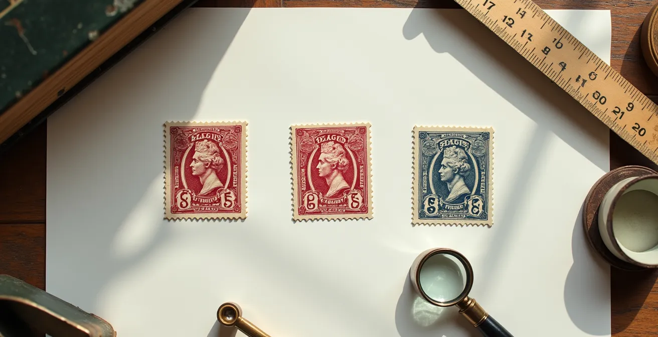 Comparaison visuelle de trois types de cachets postaux français historiques